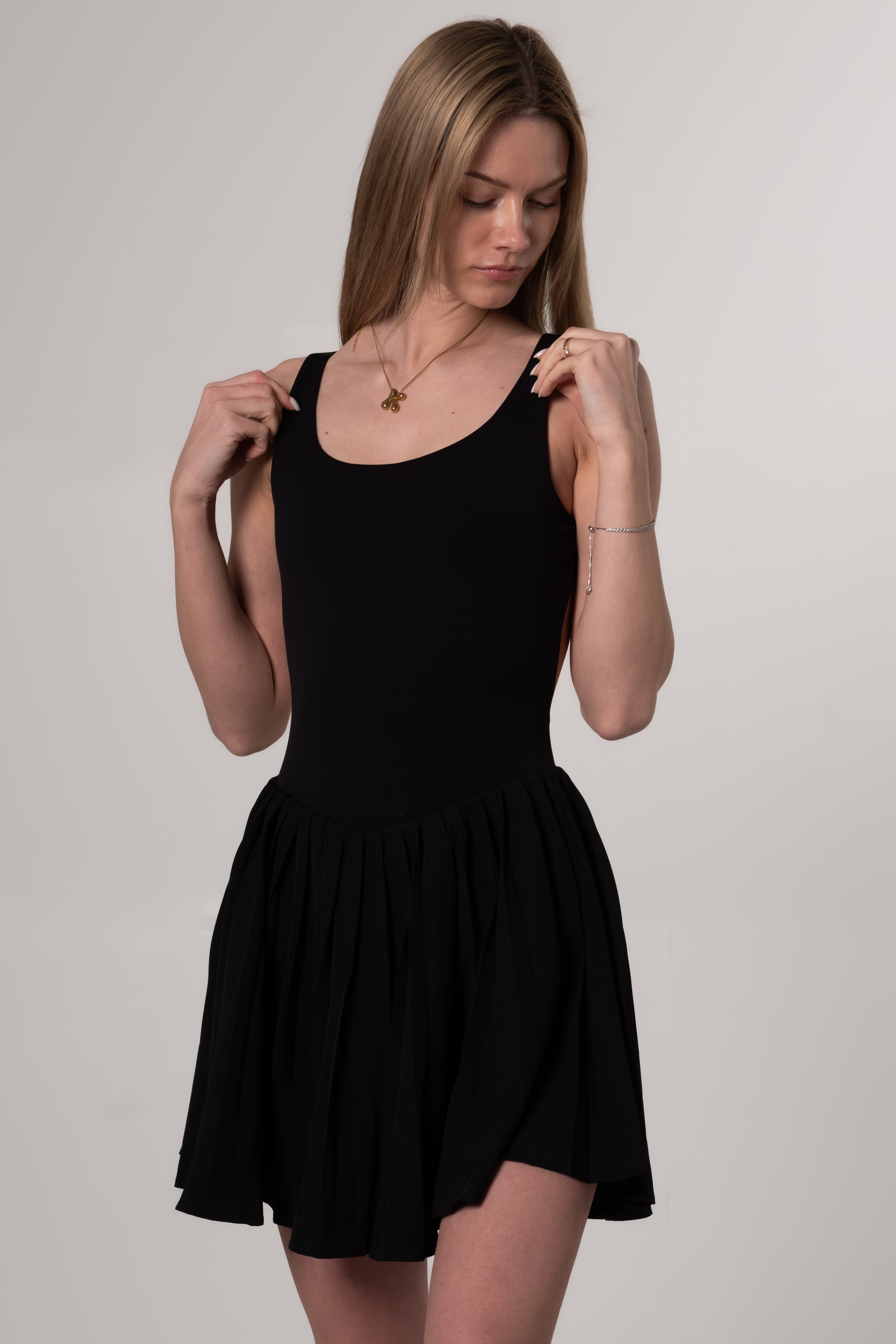 LYO Black Court Dress